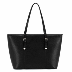 selling season female handbag style structured saffiano leather tote bag