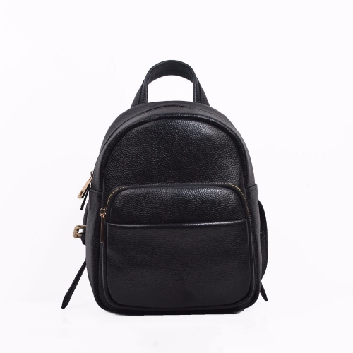 wholesale fashion design grain leather pebbled mini backpack bag