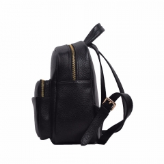 wholesale fashion design grain leather pebbled mini backpack bag
