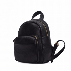 wholesale fashion design grain leather pebbled mini backpack bag