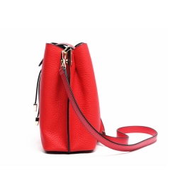 women top layer cowhide pebbled leather handbags