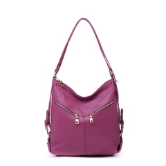 factory pebbled grain leather women handbags