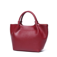 Bordeaux real leather handbags for women