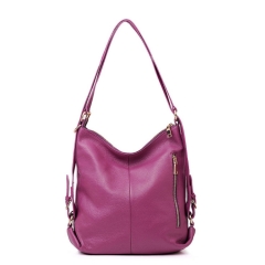 factory pebbled grain leather women handbags