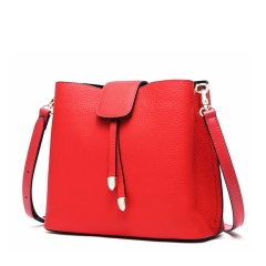 women top layer cowhide pebbled leather handbags