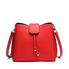women top layer cowhide pebbled leather handbags