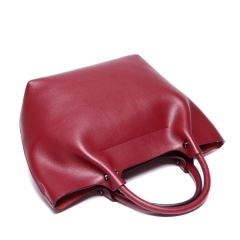 Bordeaux real leather handbags for women