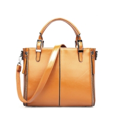 fashion shiny smooth leather female shoulder bag