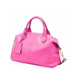 soft top grain leather leisure women handbags