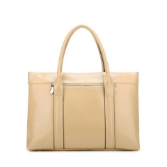custom fashion double zipper smooth leather women handbags
