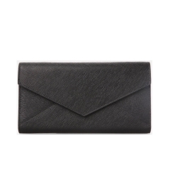 new arrival custom genuine leather fold envelope wallet purse