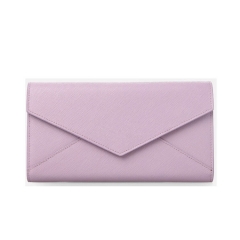 new arrival custom genuine leather fold envelope wallet purse