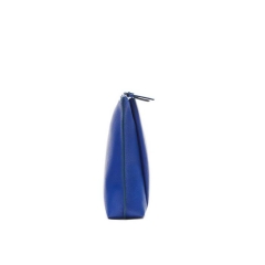 royalblue top grain leather clutch bag for lady