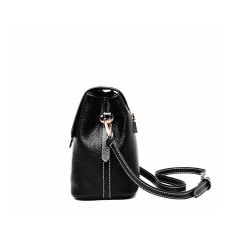 Stylish fashion design grain genuine leather structure handbag