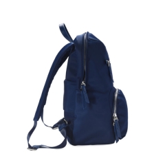factory manufacture fashion women design nylon and PU leather backpack