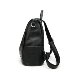 fashion brand design soft pebble leather women backpack bag