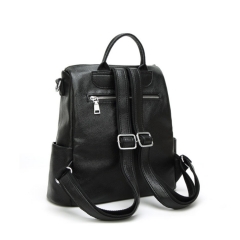 fashion brand design soft pebble leather women backpack bag