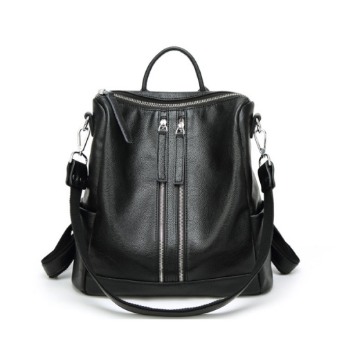 fashion brand design soft pebble leather women backpack bag