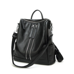 fashion brand design soft pebble leather women backpack bag