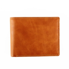 brown vintage leather men wallet