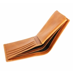 brown vintage leather men wallet