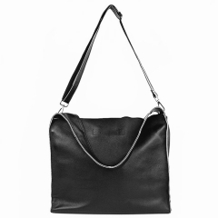 women hot seller soft raw grain leather shoulder bag tote handbag for ladies