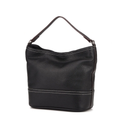 Hot sell custom women shoulder bag grain genuine leather hobo bag