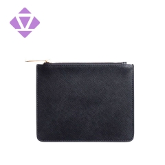 fashion zipper clutch lady bag saffiano leather pouch