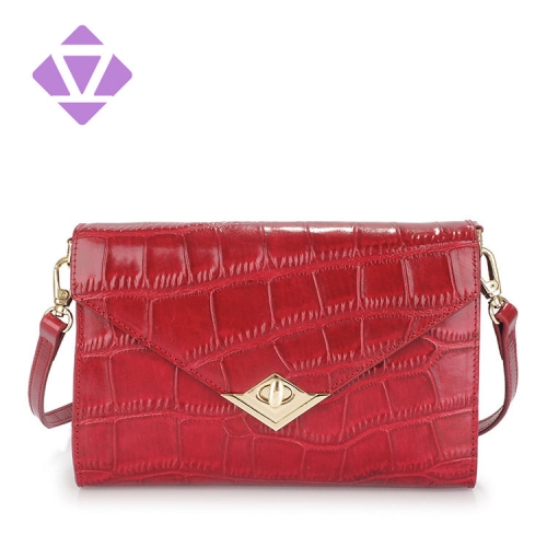 Small Women Leather Crossbody purses mini handbag adjustable messenger crocodile bag