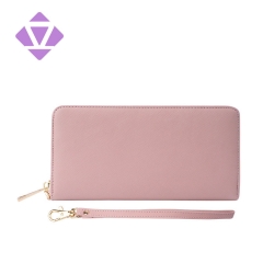 New Wallet Leather Female Long Wallet Women Zipper Purse Money Bag