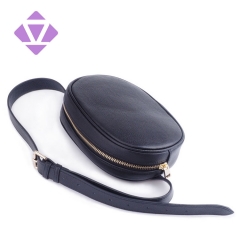 Best selling custom ladies waist bag women soft pebble leather belt bag