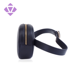 Best selling custom ladies waist bag women soft pebble leather belt bag