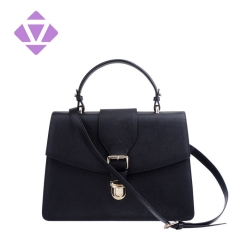 factory custom luxury designer fashion ladies genuine saffiano leather handbag women shoulder bag