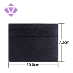 guangzhou factory custom colors saffiano leather slim cread card holder