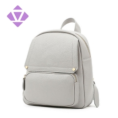 cheap hot seller grain leather pebbled school backpack bag