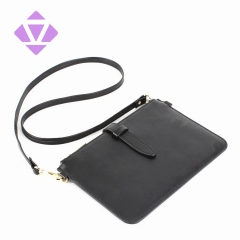 slim smooth leather women cross body bag lady clutch shoulder handbag