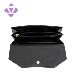 ZENVAN handbag factory custom women slim genuine leather wallet rfid female small zipper wallet