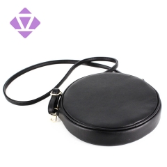 cheap new designer women round bags PU leather circle handbags cross body bag