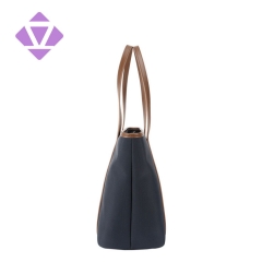 ZENVAN quality wholesale fashion nylon handbag leahter triming and handles tote women bag