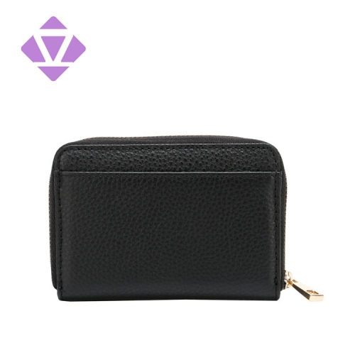 fashion top layer cow grain leather vogue online men mini wallets small coin key card purse