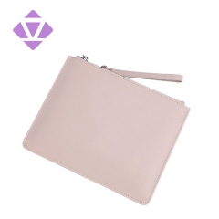 China custom wholesale multi-functional genuine saffiano leather personalized leather clutch bag