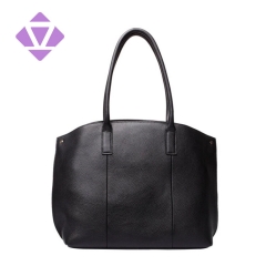 women soft pebble grain leather tote ladies handbag