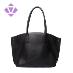 women soft pebble grain leather tote ladies handbag