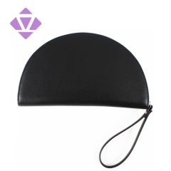 cheap wholesale fashion artifical leather women coin purse pu ladies month shape cell phone wallet