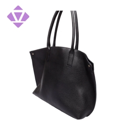 women soft pebble grain leather tote ladies handbag