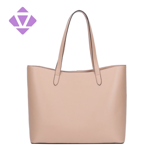 cowhide smooth leather bag female tassel handbag guangzhou manufacturer woman tote