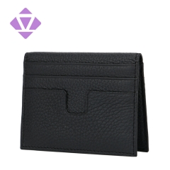 RFID Front Pocket Wallet Slim Genuine Leather Double Sided Card Holder