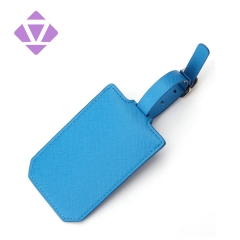 Luggage tag custom PU leather baggage tag