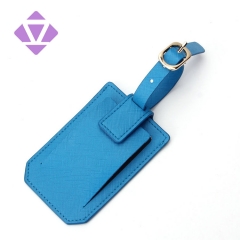 Luggage tag custom PU leather baggage tag