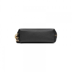 Guangzhou factory high quality elegant mini ladies grain leather chain evening clutch bag